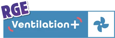 Logo RGE Ventilation+ Logo certification RGE Ventilation+